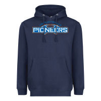 Navy wisconsin platteville pioneers Heavyweight Hoodie - FloraArt