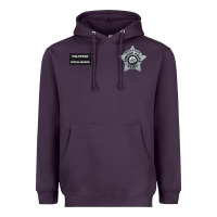 Plum CHICAGO P.D - DETECTIVE JAY HALSTEAD - INTELLIGENCE BADGE VEST Heavyweight Hoodie - FloraArt