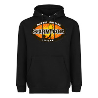Black Survivor Outwit, Outplay, Outlast Heavyweight Hoodie - FloraArt