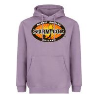 Lavender Survivor Outwit, Outplay, Outlast Heavyweight Hoodie - FloraArt