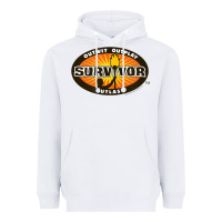 White Survivor Outwit, Outplay, Outlast Heavyweight Hoodie - FloraArt