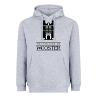 Heather Grey college of wooster Heavyweight Hoodie - FloraArt