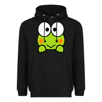 Black keroppi Heavyweight Hoodie - FloraArt