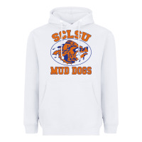 White Sclsu Muddogs Heavyweight Hoodie - FloraArt
