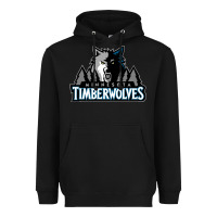 Black timberwolves Heavyweight Hoodie - FloraArt