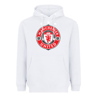 White United manchester Heavyweight Hoodie - FloraArt