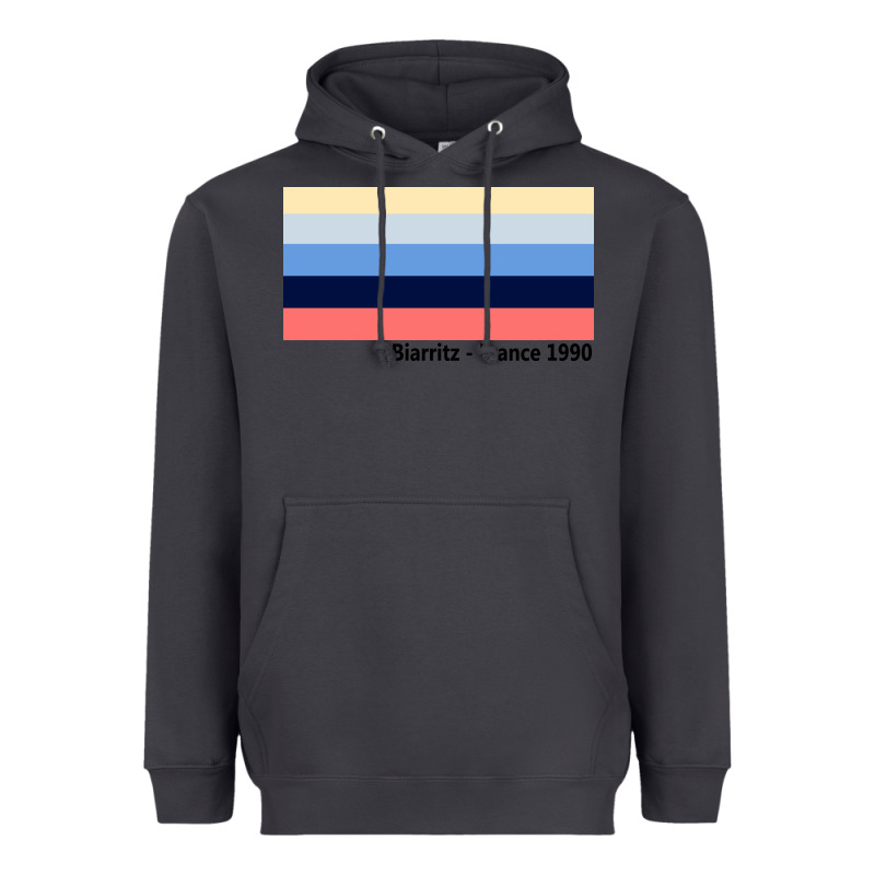 Biarritz France 1990 Heavyweight Hoodie by FloraArt | Teevron
