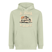 Matcha acadia national park maine nature hike outdoors vintage t shirt Heavyweight Hoodie - ArtMosaic