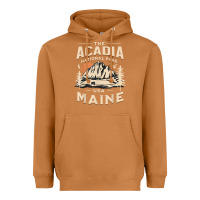 Meerkat acadia national park maine nature hike outdoors vintage t shirt Heavyweight Hoodie - ArtMosaic