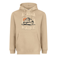 Mushroom acadia national park maine nature hike outdoors vintage t shirt Heavyweight Hoodie - ArtMosaic