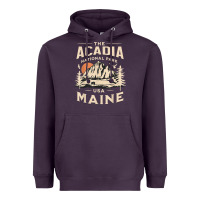 Acadia National Park Maine Nature Hike Outdoors Vintage T Shirt Heavyweight Hoodie | Teevron