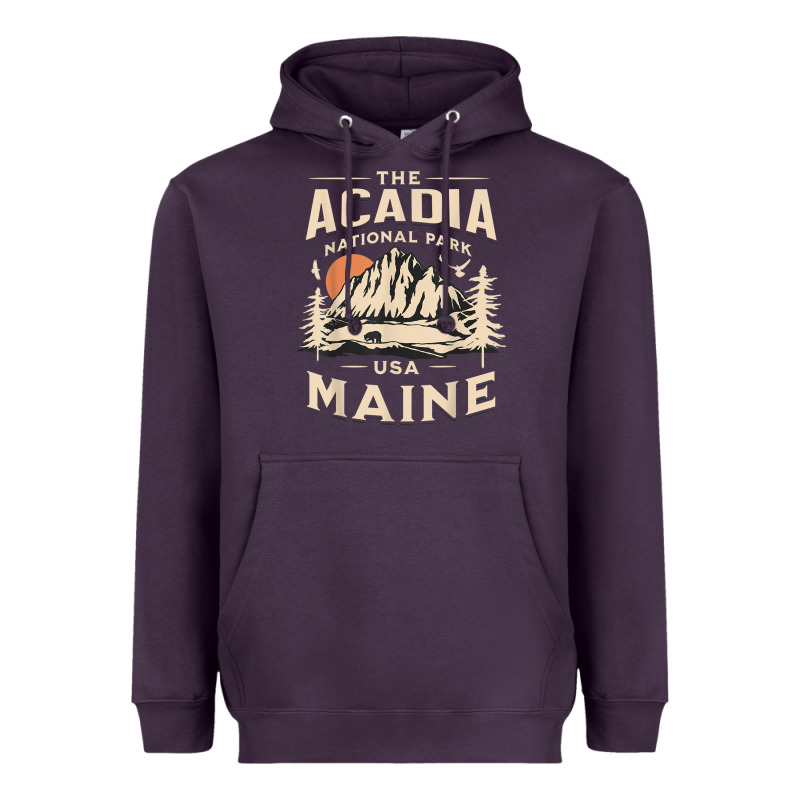 Acadia National Park Maine Nature Hike Outdoors Vintage T Shirt Heavyweight Hoodie by ArtMosaic | Teevron