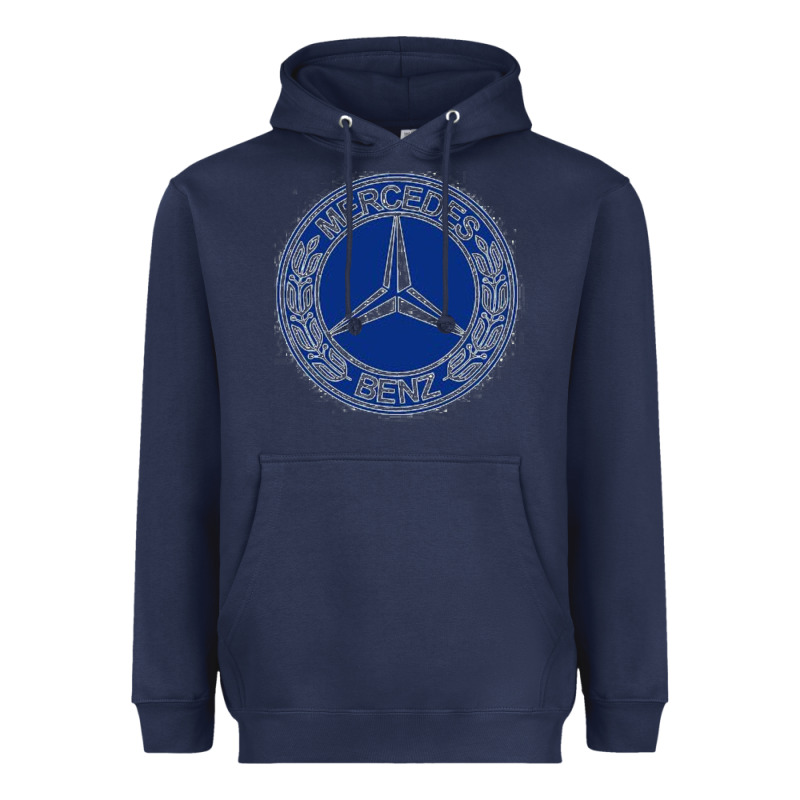 White Amg Heavyweight Hoodie by ArtMosaic | Teevron