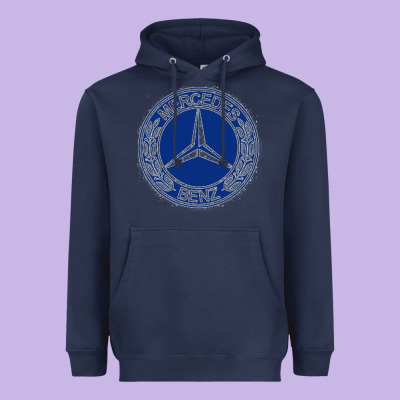 White Amg Heavyweight Hoodie Designed By Artmosaic