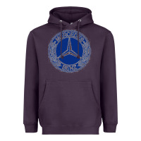 Plum white amg Heavyweight Hoodie - ArtMosaic