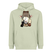 Matcha Detective Sheep Lamb Spy Investigator Farmer Sheep Lover 53 Heavyweight Hoodie - ArtMosaic