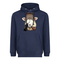 Navy Detective Sheep Lamb Spy Investigator Farmer Sheep Lover 53 Heavyweight Hoodie - ArtMosaic