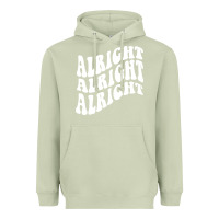 Matcha alright alright alright Heavyweight Hoodie - ArtMosaic