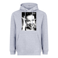 Heather Grey my name is bjork [tw] Heavyweight Hoodie - ArtMosaic