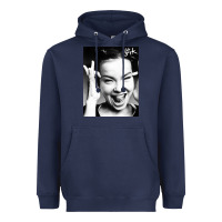 Navy my name is bjork [tw] Heavyweight Hoodie - ArtMosaic