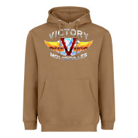 Toasted Coconut Victory Motorcycles Heavyweight Hoodie - ArtMosaic