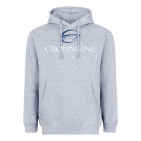 Heather Grey Crownline Boats Heavyweight Hoodie - ArtMosaic