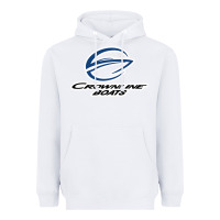 White Crownline Boats Heavyweight Hoodie - ArtMosaic