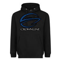 Black Crownline Boats Heavyweight Hoodie - ArtMosaic