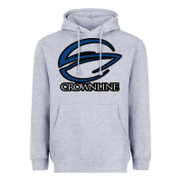 Heather Grey Crownline Boats Heavyweight Hoodie - ArtMosaic