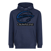 Navy Crownline Boats Heavyweight Hoodie - ArtMosaic