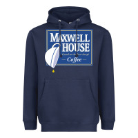 Navy maxwell house Heavyweight Hoodie - ArtMosaic