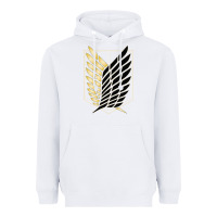 White Shingekis no kyojinn Heavyweight Hoodie - ArtMosaic
