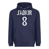 Navy j’adior 8 Heavyweight Hoodie - ArtMosaic