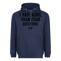 Navy i have more than four questions Heavyweight Hoodie - ArtMosaic
