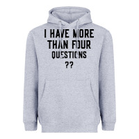 Heather Grey i have more than four questions Heavyweight Hoodie - ArtMosaic