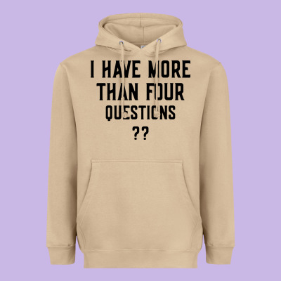 I Have More Than Four Questions Heavyweight Hoodie Designed By Artmosaic