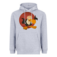 Heather Grey beaky buzzard 1 Heavyweight Hoodie - ArtMosaic