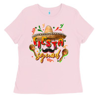 Bubblegum Pink Fiesta squad Ladies Tee - FaDigitalArtStudio
