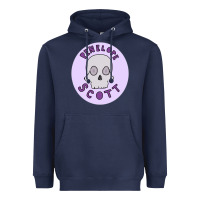 Navy Penelope Scott Skeleton Heavyweight Hoodie - ArtMosaic