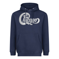 Navy Chicago Transit Authority Heavyweight Hoodie - ArtMosaic