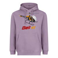 Lavender bell 47 helicopter Heavyweight Hoodie - ArtMosaic