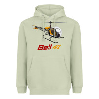 Matcha bell 47 helicopter Heavyweight Hoodie - ArtMosaic
