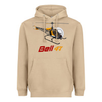 Mushroom bell 47 helicopter Heavyweight Hoodie - ArtMosaic