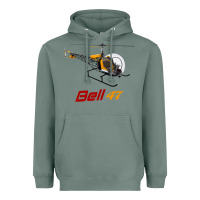 Sage bell 47 helicopter Heavyweight Hoodie - ArtMosaic
