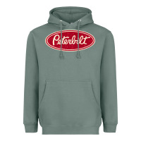 Sage peterbilt truck racing vintage Heavyweight Hoodie - ArtMosaic