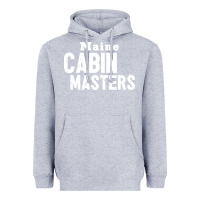 Heather Grey maine cabin masters Heavyweight Hoodie - ArtMosaic