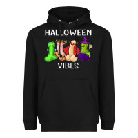 Black halloween vibes dick tie dye hippie retro lazy costume Heavyweight Hoodie - ArtMosaic