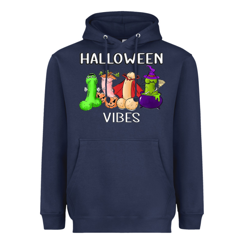 Halloween Vibes Dick Tie Dye Hippie Retro Lazy Costume Heavyweight Hoodie by ArtMosaic | Teevron