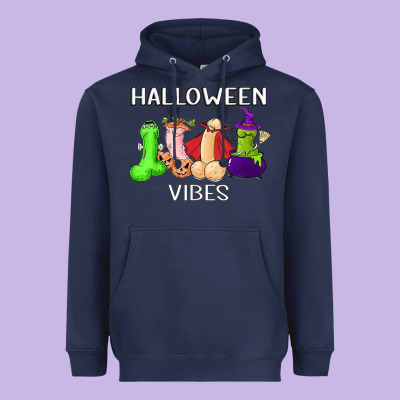 Halloween Vibes Dick Tie Dye Hippie Retro Lazy Costume Heavyweight Hoodie Designed By Artmosaic