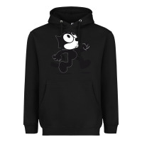 Black felix the cat whistling Heavyweight Hoodie - ArtMosaic